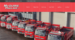 Desktop Screenshot of mcguirehaulage.com