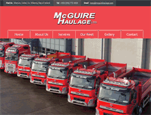 Tablet Screenshot of mcguirehaulage.com